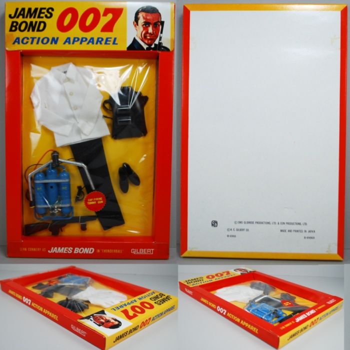 James Bond 1965 Gilbert Doll Acc Dress Suit Rocket Pack Deluxe High