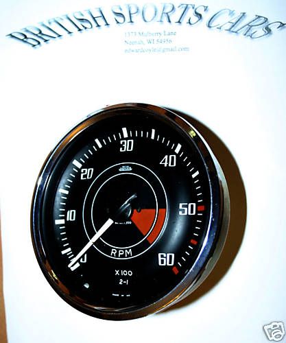 TR4 TR4A Jaeger Tachometer Gauge Rebuilt RN 1417 NLA