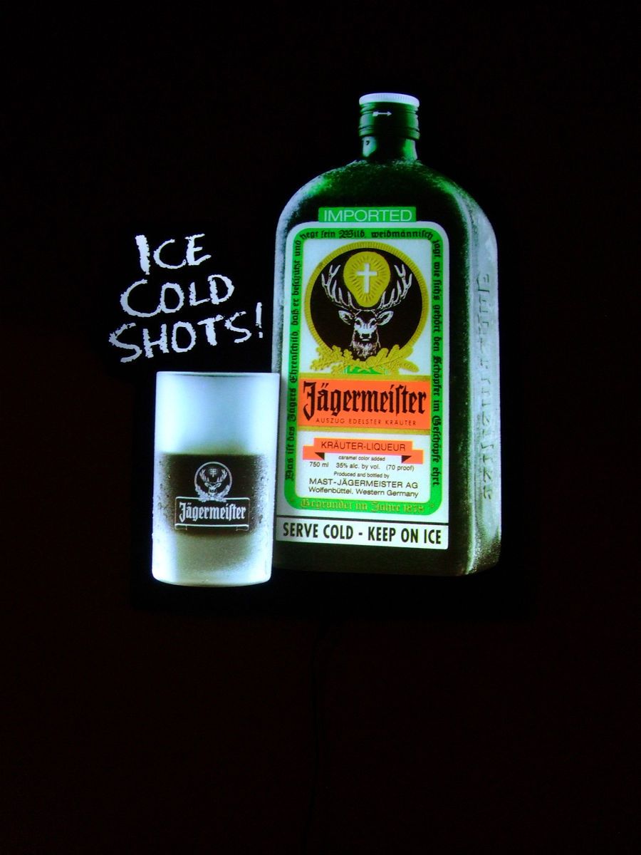 Jagermeister Ice Cold Shots Light Up Sign