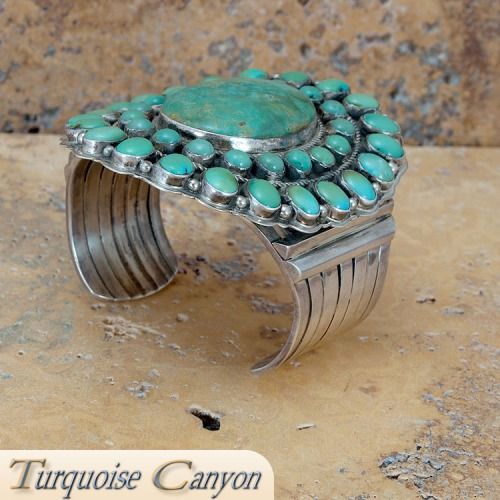 Navajo Green Kingman Turquoise by Leonard James SKU 222853