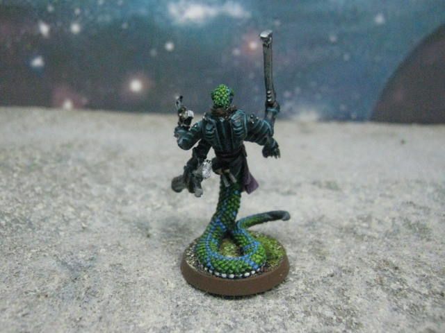 25mm Warhammer 40K DPS Painted Dark Eldar Sslyth DE034