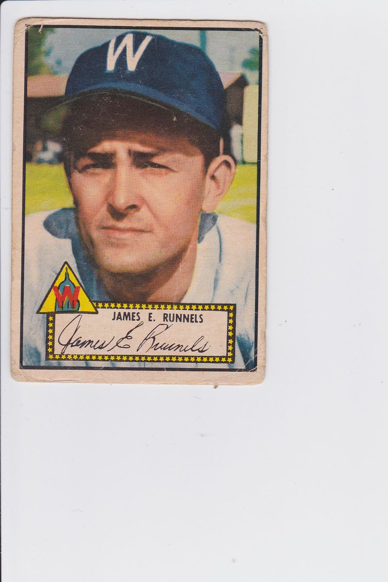 1952 Topps James Pete Runnels 2