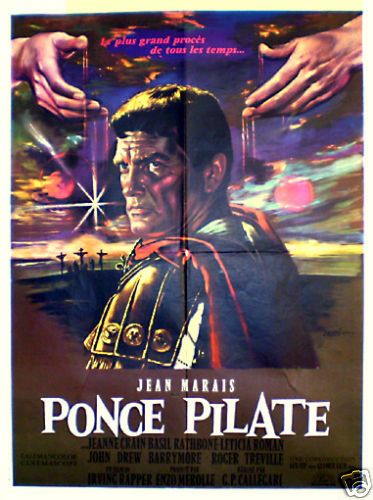 French 1sh Jean Marais in Pontius Pilate 1962