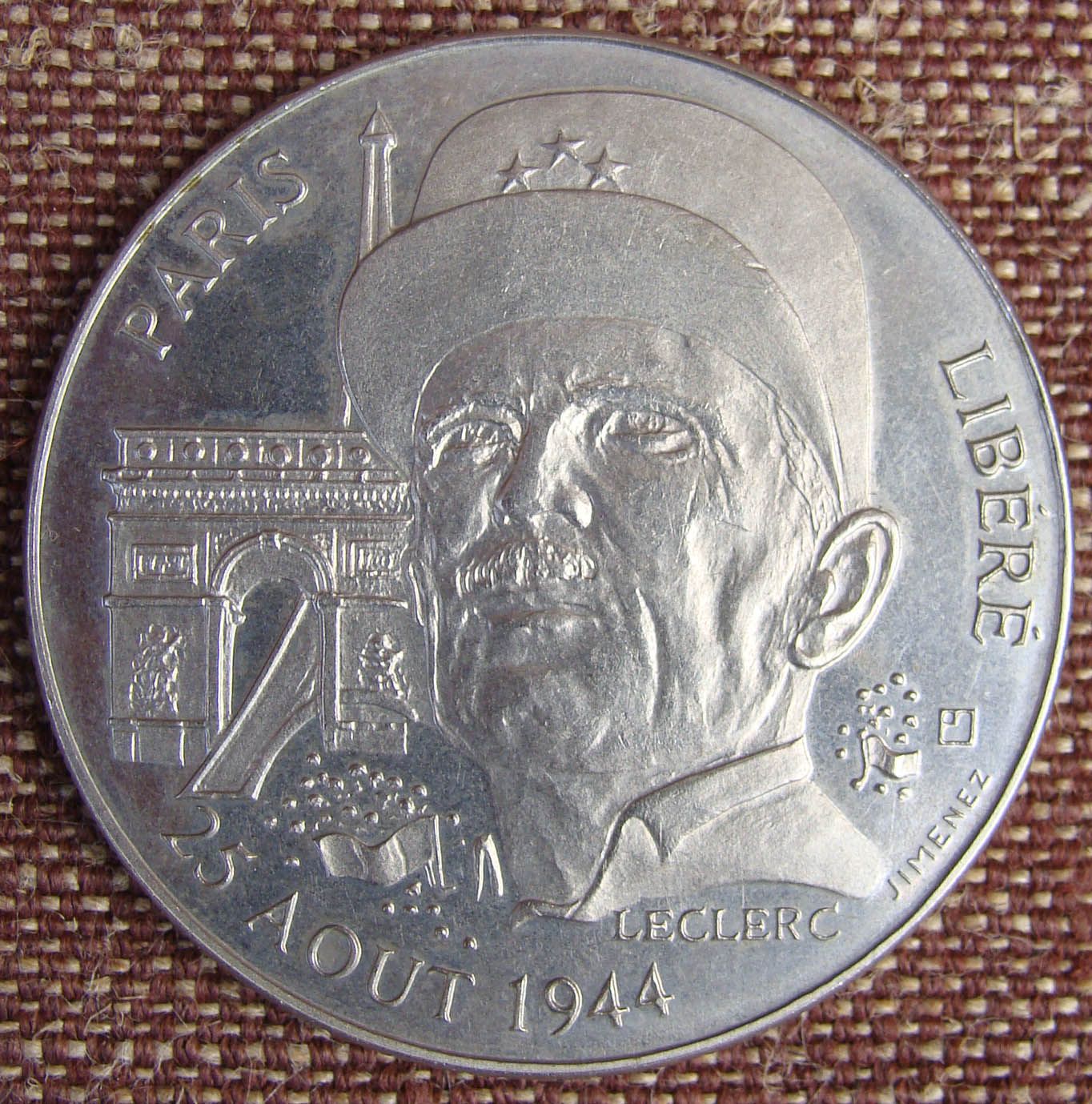 WW2 RARE 5 Commemorative Coins France Liberation Events Generals