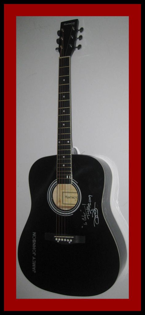 Jamey Johnson Signed Autograph Guitar w Lyrics