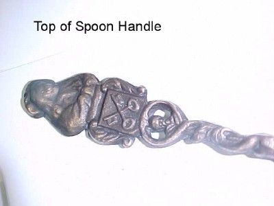 Dutch Artist Jan Steen Brass Spoon Collection w Wall Hung Wood Display