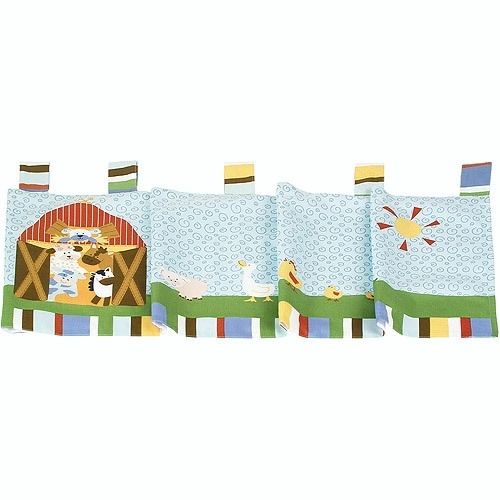 Baby Sumersault Tab Top Funny Farm Window Valance