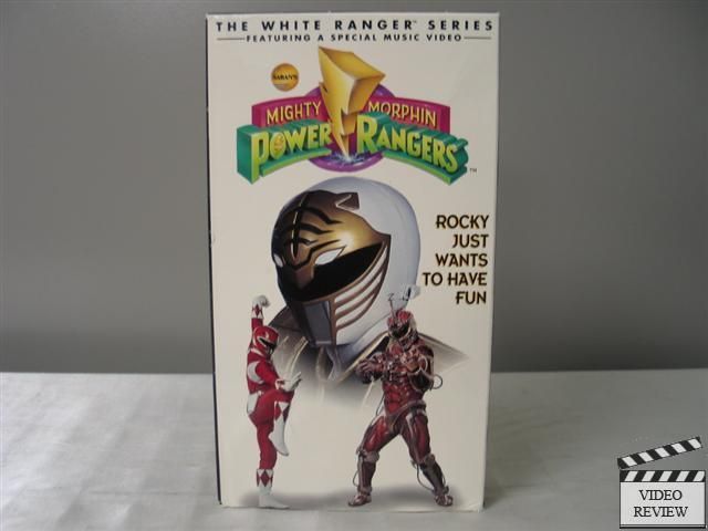 Power Rangers Rocky Just Wants to Have Fun VHS White Ranger Series on ...