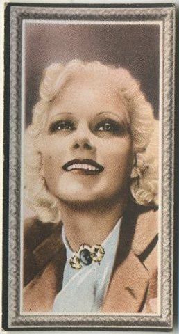 Jean Harlow 1936 Godfrey Phillips Movie Star Tobacco Card