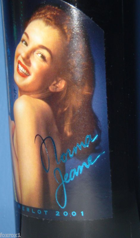 Norma Jeane Marilyn Monroe 2001 Fourth Vintage Merlot