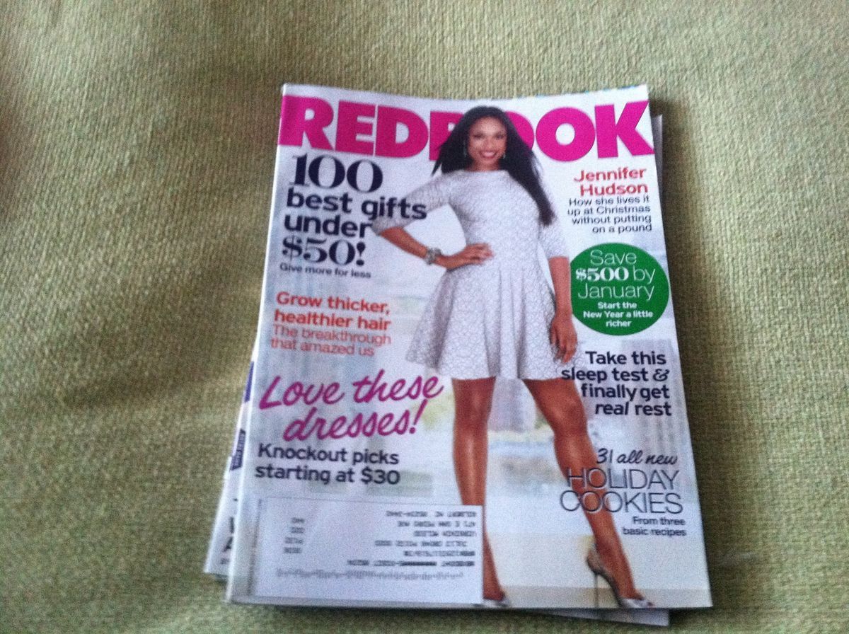 Redbook Magazine December 2012 Jennifer Hudson Holiday Cookies Dresses