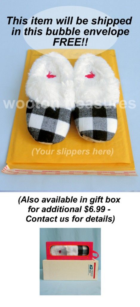 Jenni Womens Ladies Black Plaid Fur Slippers s 5 6 9427