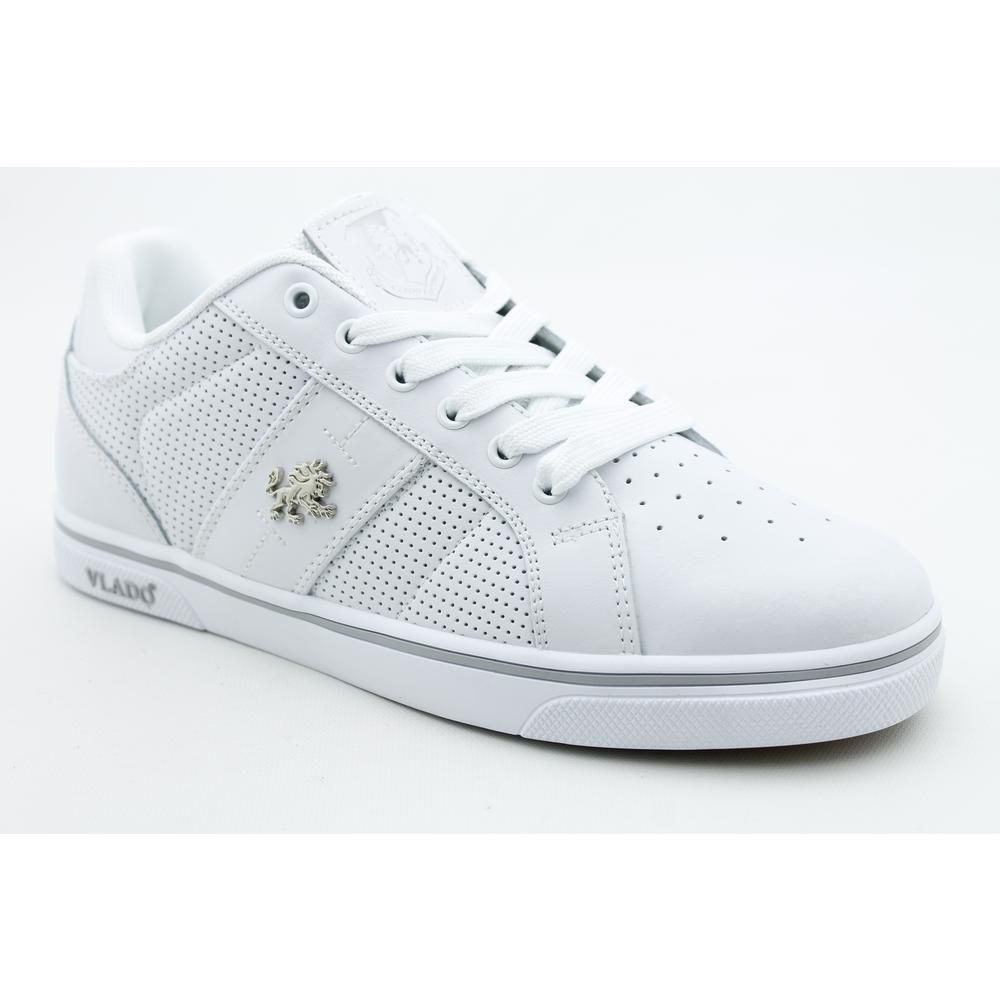  Top Mens Sz 8 White White New Leather Athletic Sneakers Shoes