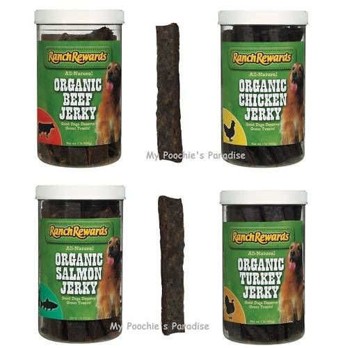  in Beef Jerky, Chicken Jerky, Salmon Jerky, and Turkey Jerky options