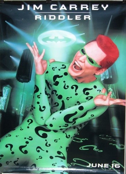  Movie 4x6 ft Bus Shelter Poster 6ft The Riddler Jim Carrey