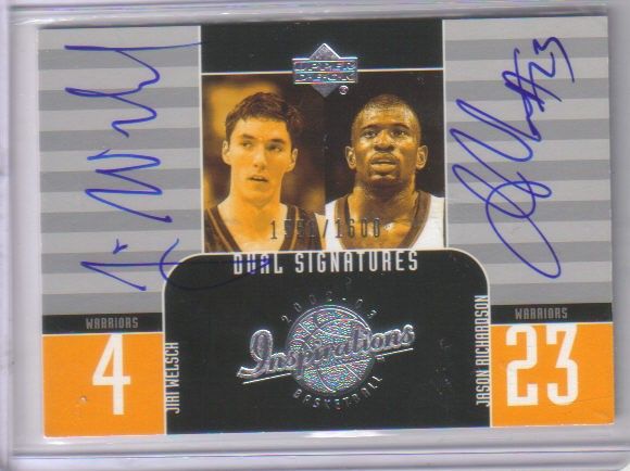 03 04 Inspirations Jason Richardson/Jiri Welsh Dual Auto /1600