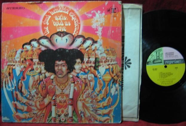 Jimi Hendrix Axis Bold as Love LP Vinyl Record Album Ori Tri Color