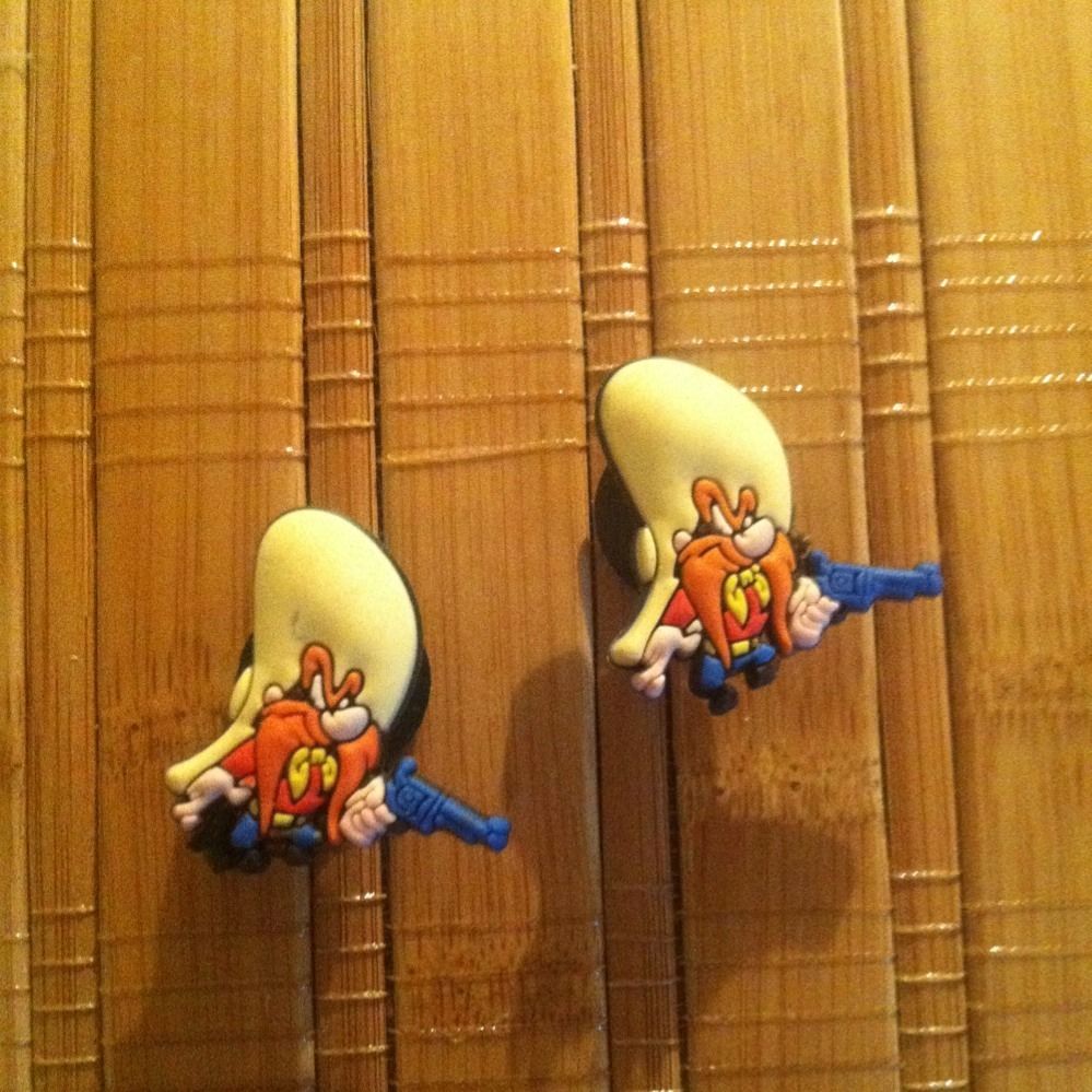 Shoe Charms Fit Crocs Jibbitz Set of 2 Yosemite Sam Looney Tunes