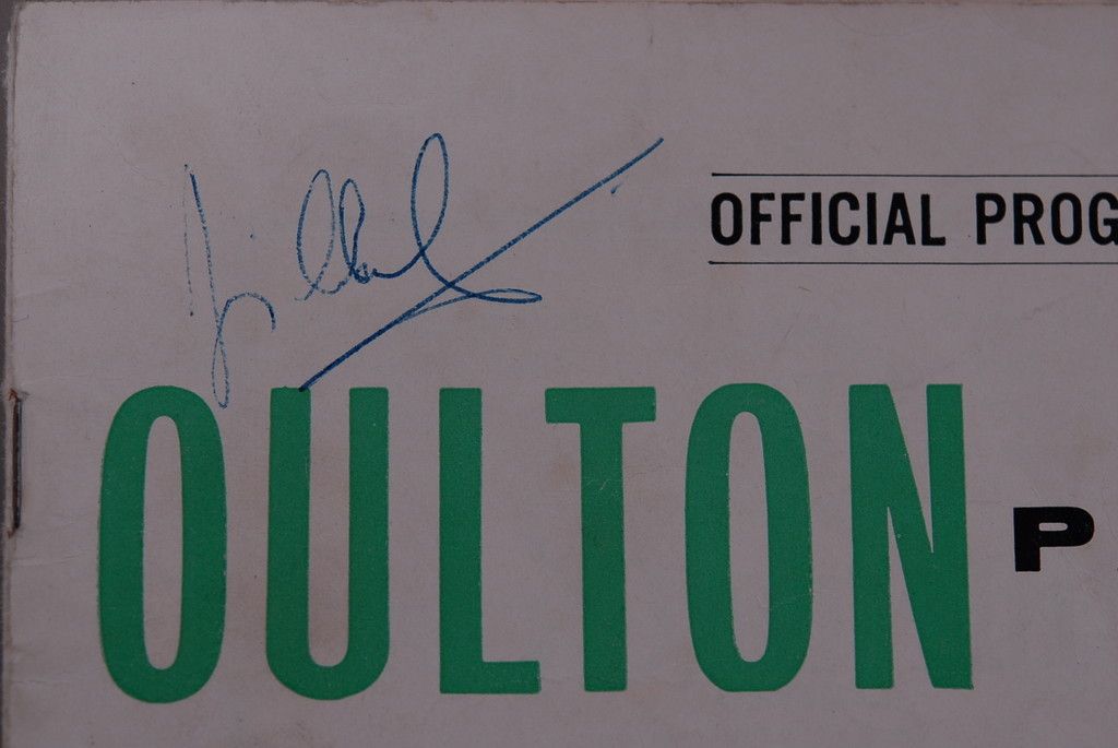 Jim Clark Signed Oulton Park Programme 1963