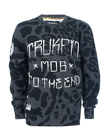 TRUKFIT Printed Fleece Crewneck Sweatshirt