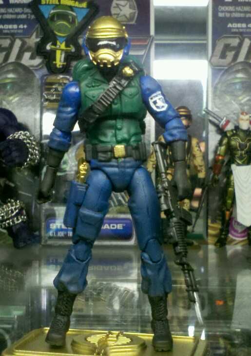 CUSTOM 25th GI JOE CON Gold STEEL BRIGADE loose mail awaylike vintage