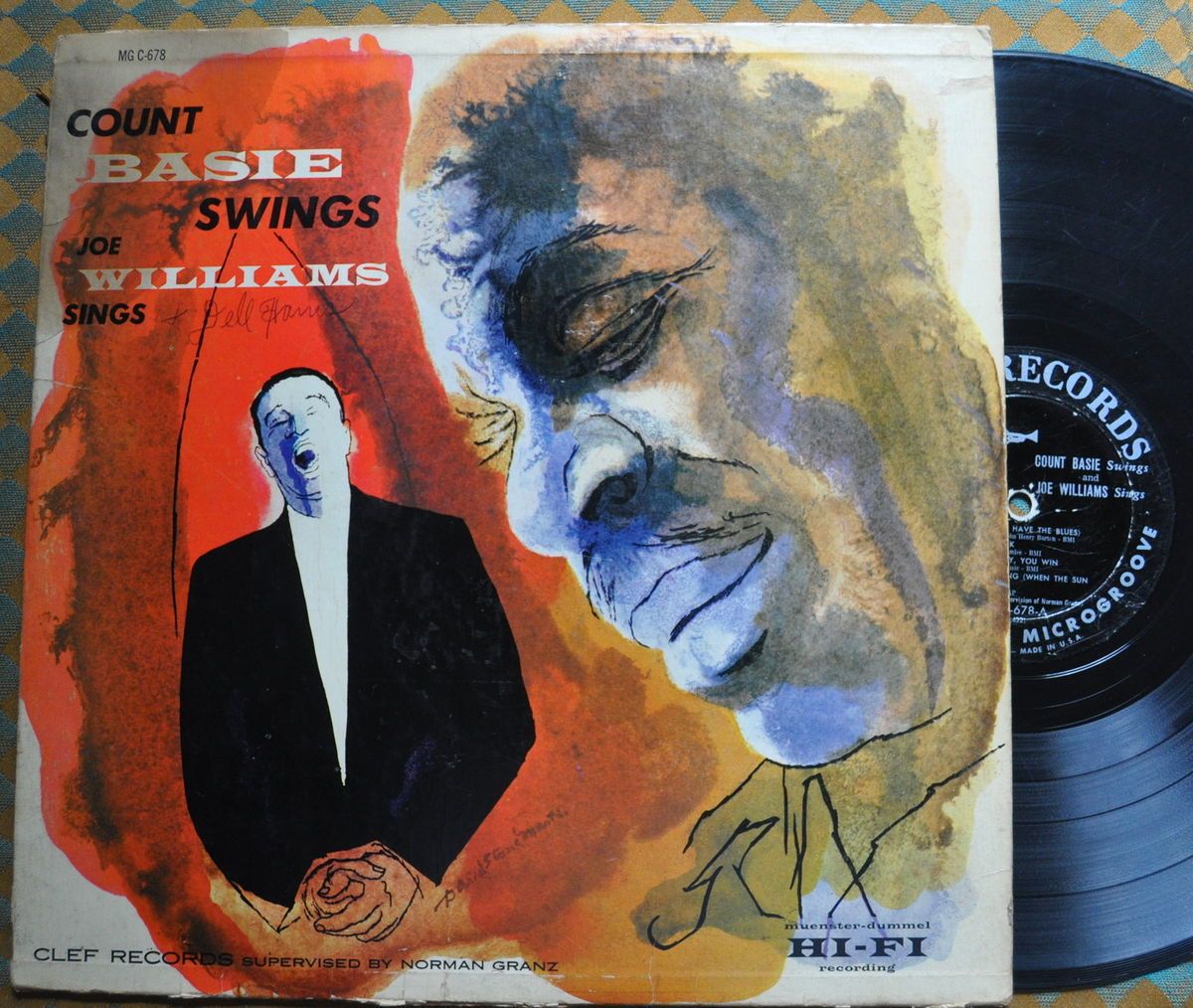 Orig Count Basie Swings Joe Williams Sings Clef MG C 678 Microgroove