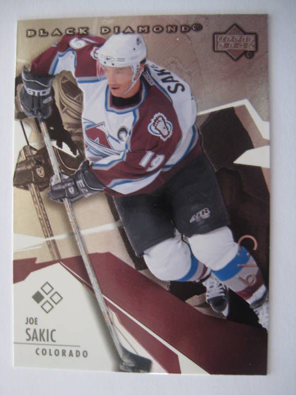 Joe Sakic 03 04 Upper Deck Black Diamond