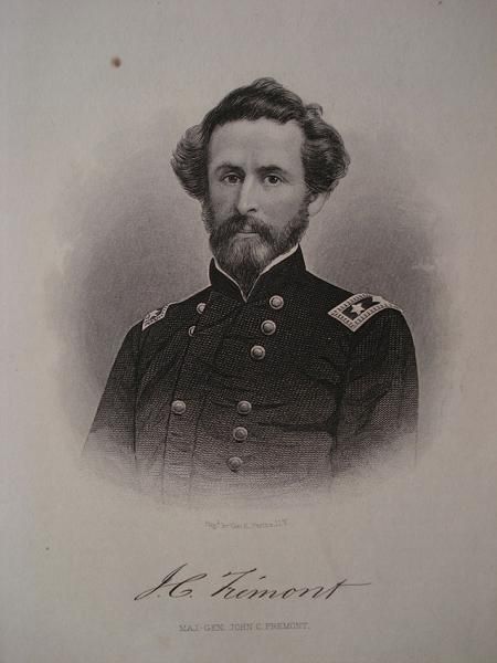 Civil War Engraving General Fremont