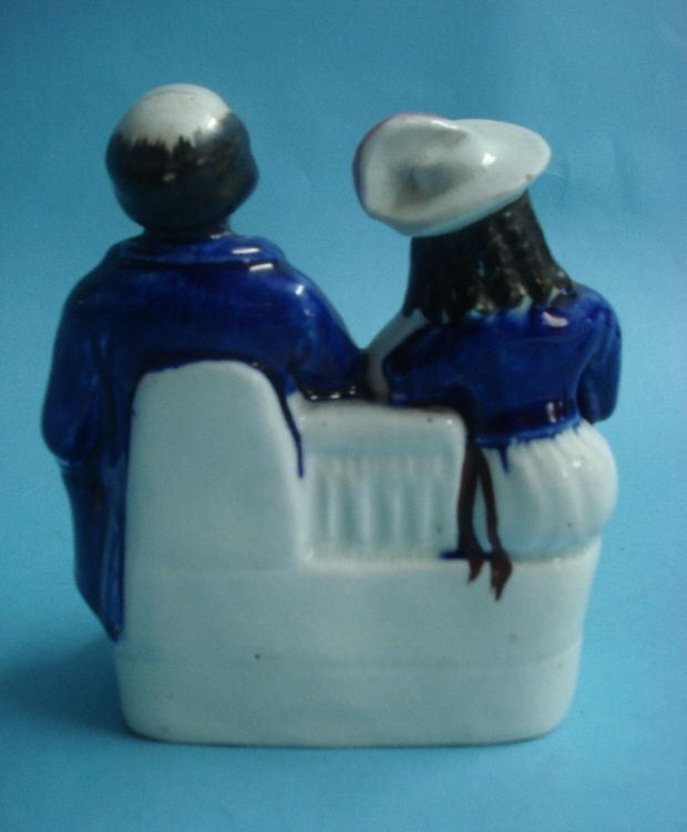 Staffordshire Group Figure of My Jo and John Anderson Seated