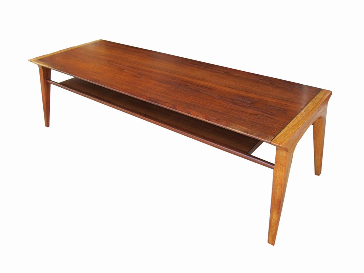   Danish Modern Drexel Profile Coffee Cocktail Table John Van Koert