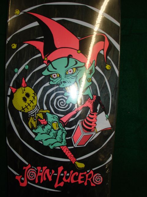 Black Label John Lucero Jester Skateboard Deck 9x32  