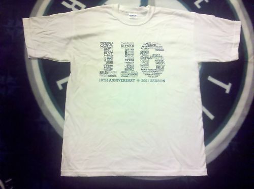 10th Anniversary 116 Wins T shirt Tshirt Seattle Mariners 2001 2011 SGA  