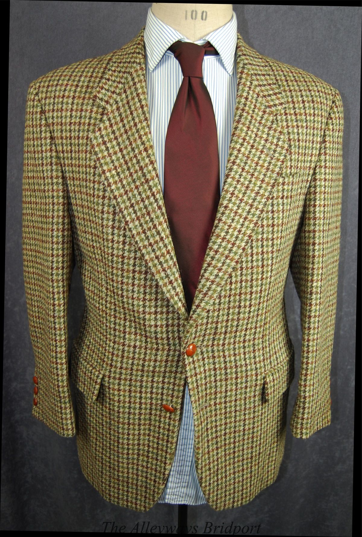 Mens John Lord Classic Country Check Harris Tweed Jacket 40R REF216  