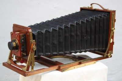 M C C No 16 with Thornton Pickard Shutter Brass and Mahogany Field Camera C1910  