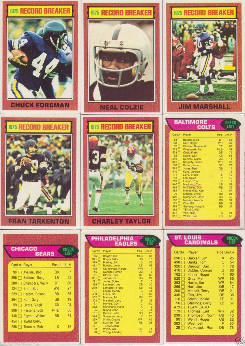 1976 TOPPS NM nr COMPLETE SET WALTER PAYTON 148 BRADSHAW SWANN PSA8 RIGGINS lot  