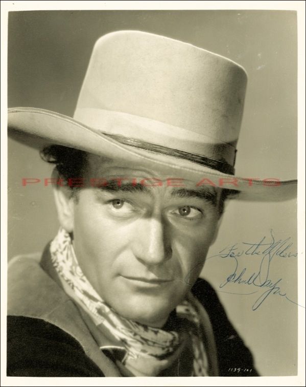 JOHN WAYNE AUTOGRAPHED REPRINT  