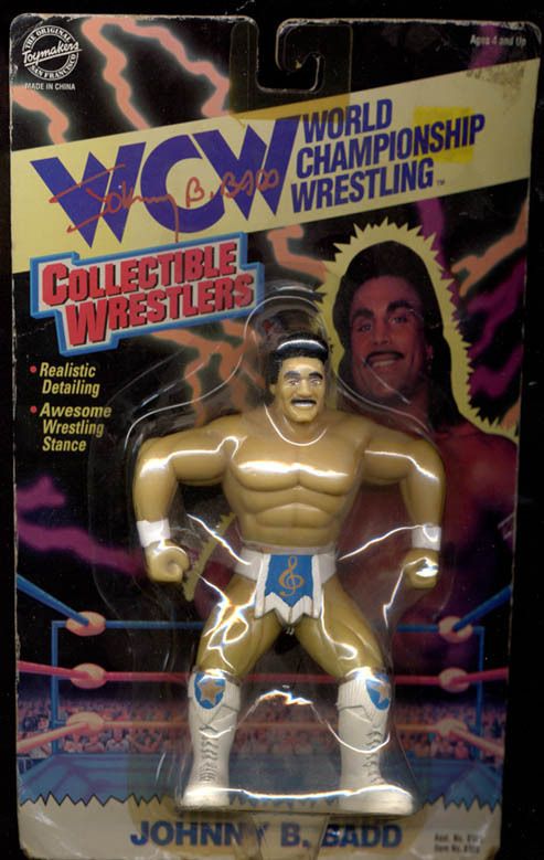 Marc Mero Johnny B Badd WCW Action Figure Auto  