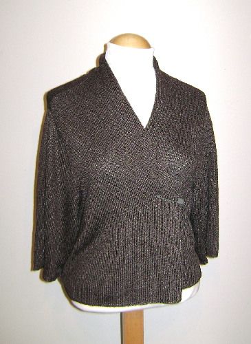 Eileen Fisher Cobblestone Crop Cardigan w Pin 2X  