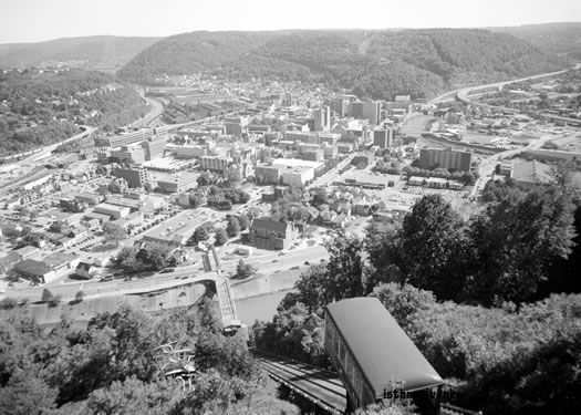 Aerial Johnstown Local Flood Protection Project PA  