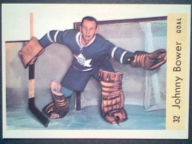 Johnny Bower '59 60 Parkhurst 32 Reprint Card  