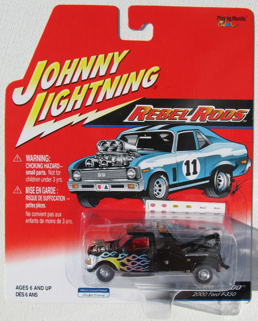 Johnny Lightning Rebel Rods Tow Nado 2000 Ford F 550 Tow Truck Rubber Tires  