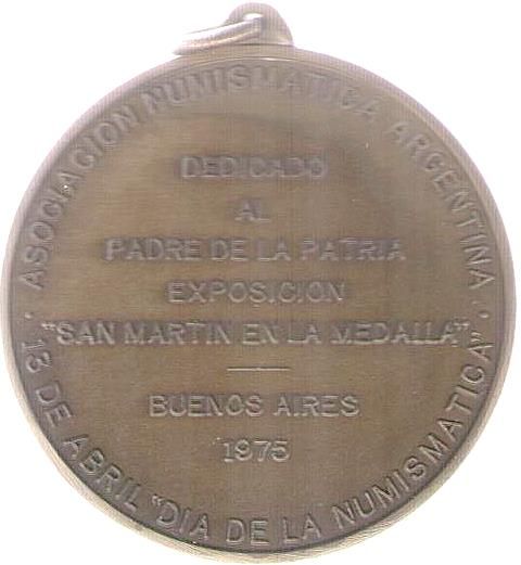 San Martin Medal Argentina Dia de La Numismatica  