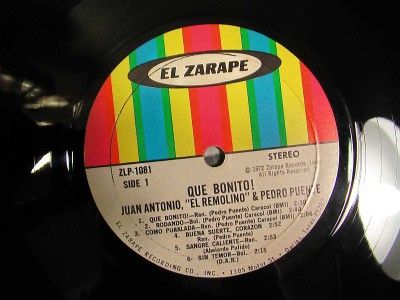 Que Bonito by Juan Antonio El Remolino Y Pedro Puente VG El Zarape Signed  