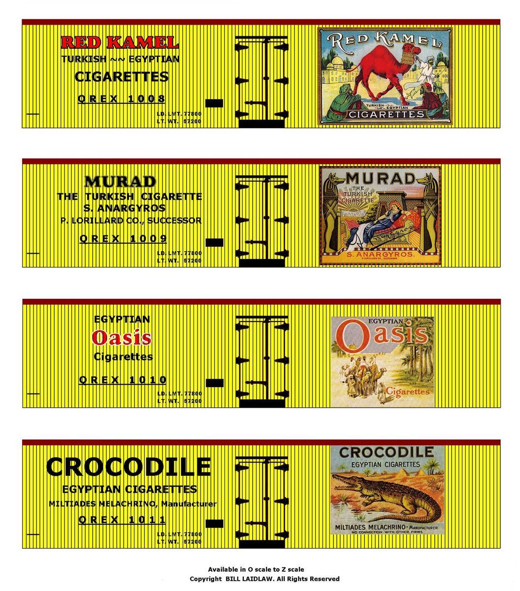 Boxcars OO Scale Set 3 Printed Reefer Sides Inc Red Kamel