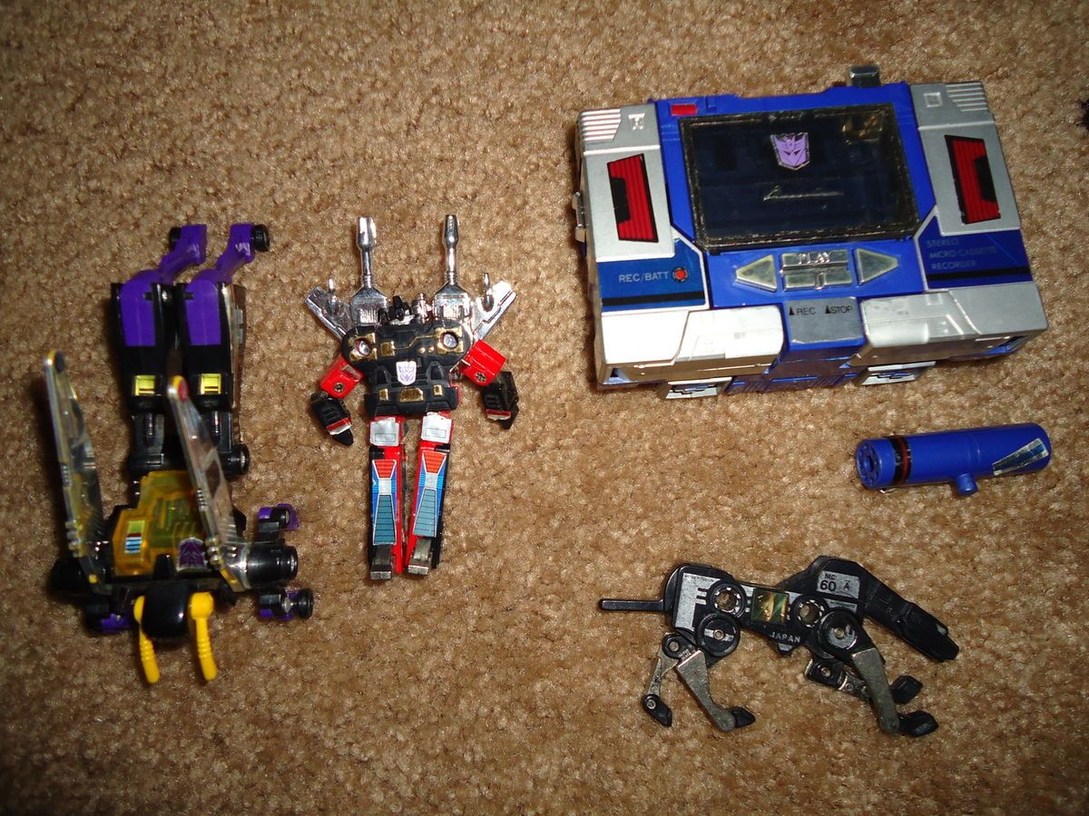 Transformers Lot Soundwave Rumble Ravage Kickback Vintage