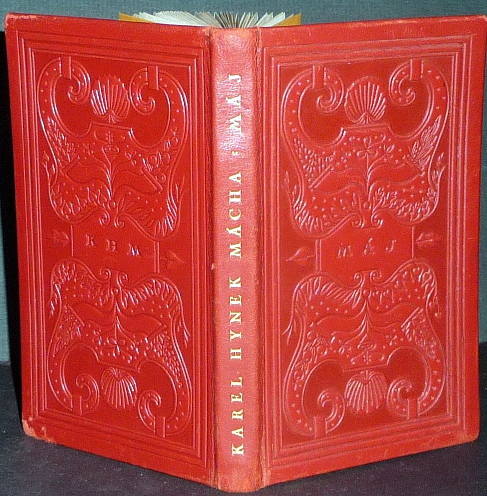 MÁJ by Karel Hynek Mácha Czech Poetry Beautiful Leather Binding 1927