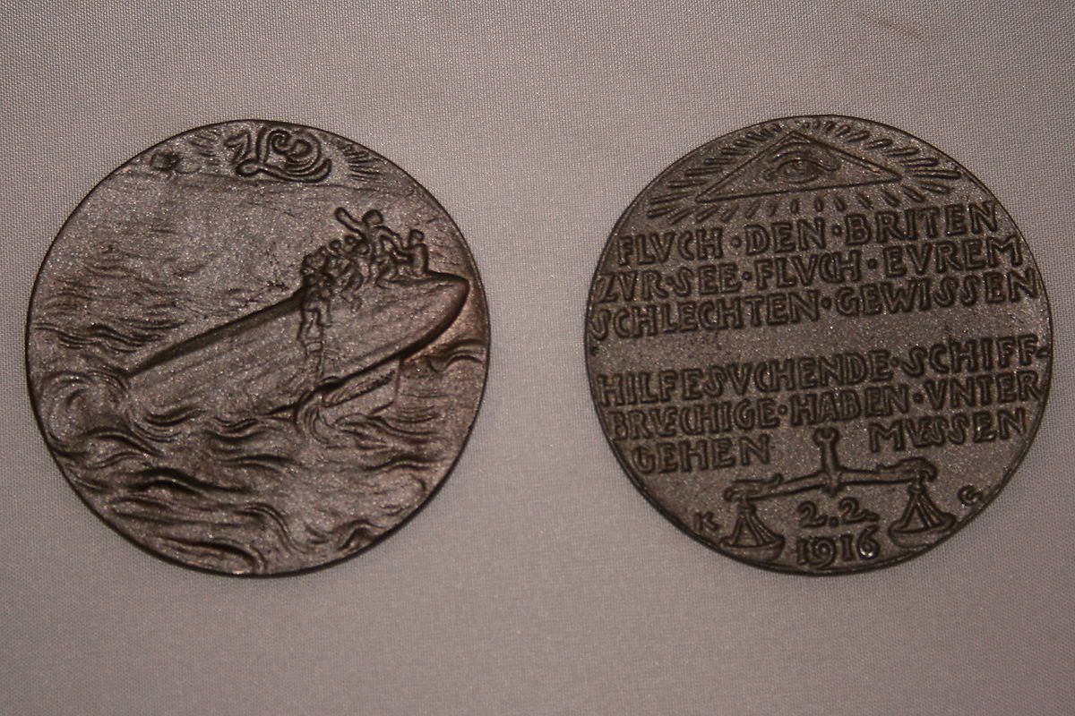 KARL GOETZ L 19 MEDALLION GERMAN ZEPPELIN WWI WW1 MEDAL AIR SHIP