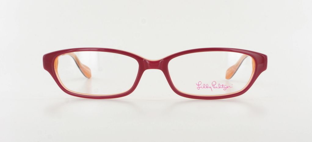 New LILLY PULITZER Kelton Rasberry Eyeglasses Plastic Eyeglass Frame