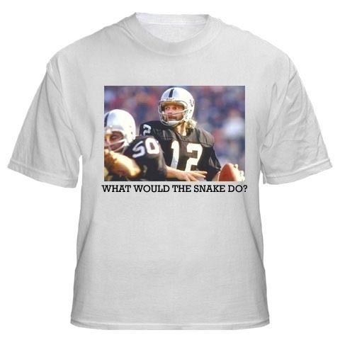 Ken Stabler WWD Shirt Raiders Jersey Retro Throwback