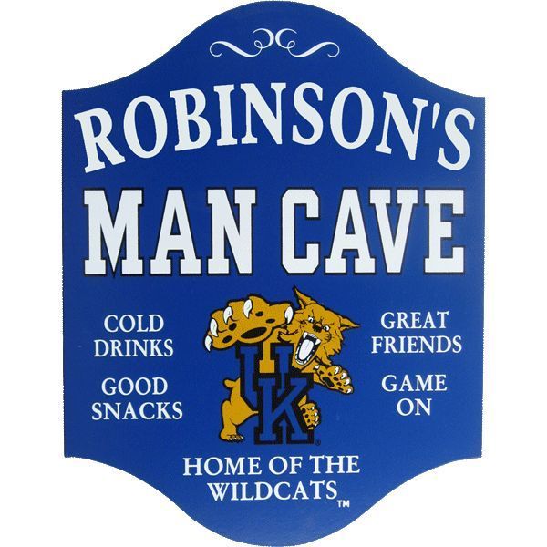 University of Kentucky Wildcats Man Cave Wood Sign Go Wildcats